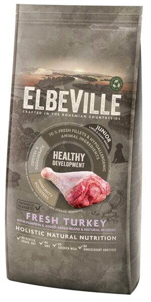 ELBEVILLE Puppy and Junior Large Fresh Turkey Healthy Development 11.4 kg