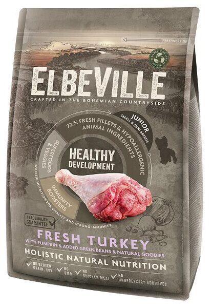 ELBEVILLE Puppy and Junior Mini Fresh Turkey Healthy Development 4 kg