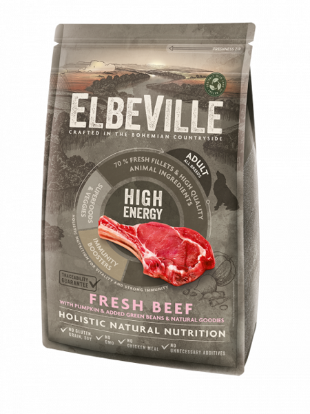 ELBEVILLE Adult All Breeds Fresh Beef High Energy 4 kg