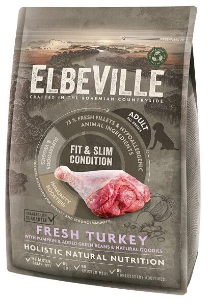 ELBEVILLE Adult All Breeds Fresh Turkey Fit and Slim Condition 11.4 kg