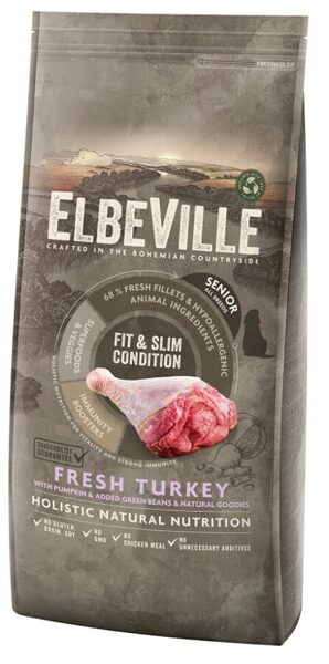 ELBEVILLE Senior All Breeds Fresh Turkey Fit and Slim Condition 11.4 kg