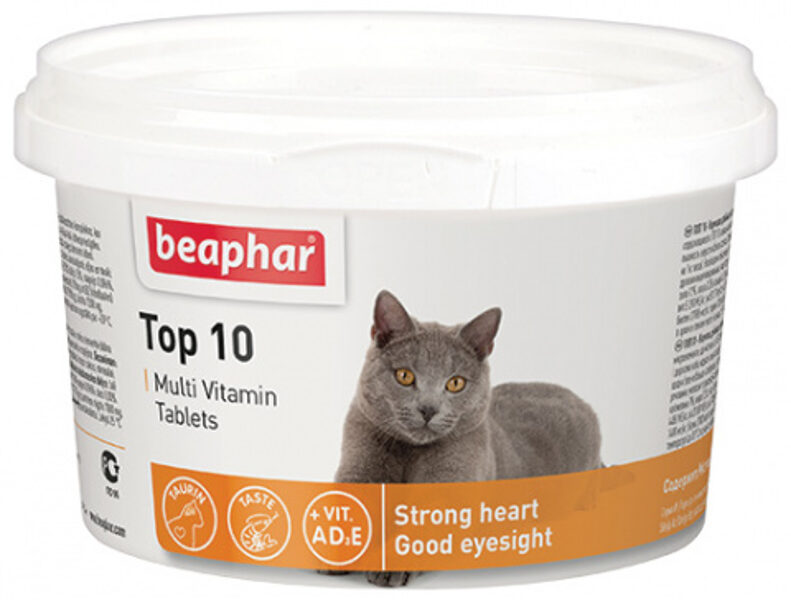 Beaphar TOP 10 for Cats 180tab.