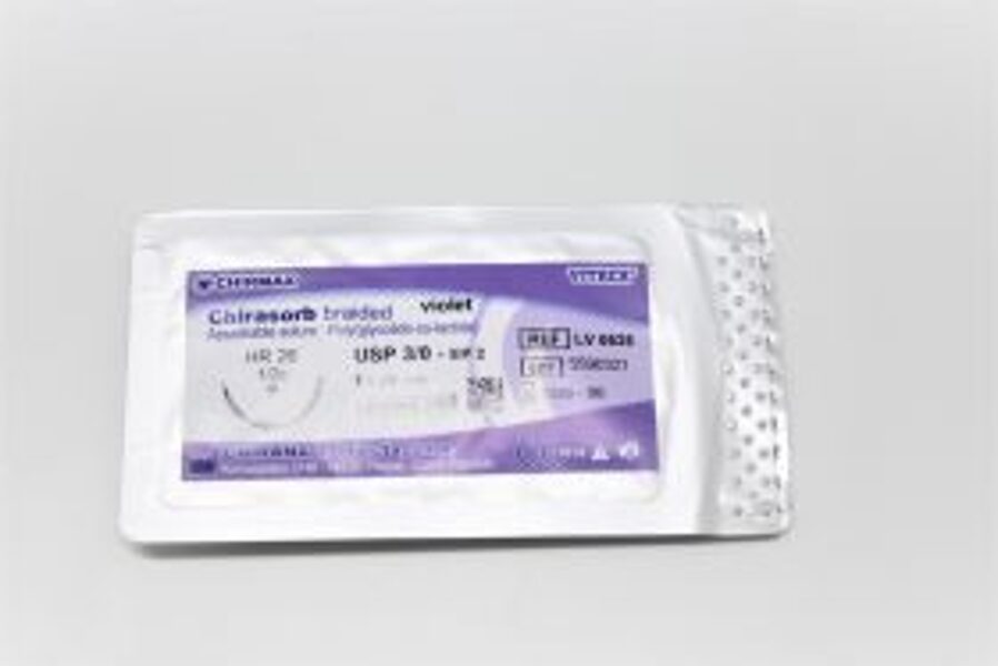 DIEGS ĶIR UZSŪC CHIRASORB HR26 3/0 75CM VITREX LV0535 VIOLETS