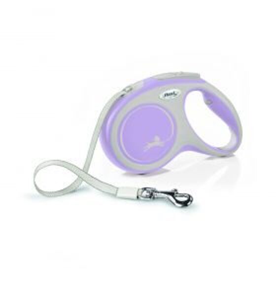 FLEXI PAVADA NEW COMF LENTE M 5M<25KG ROZĀ