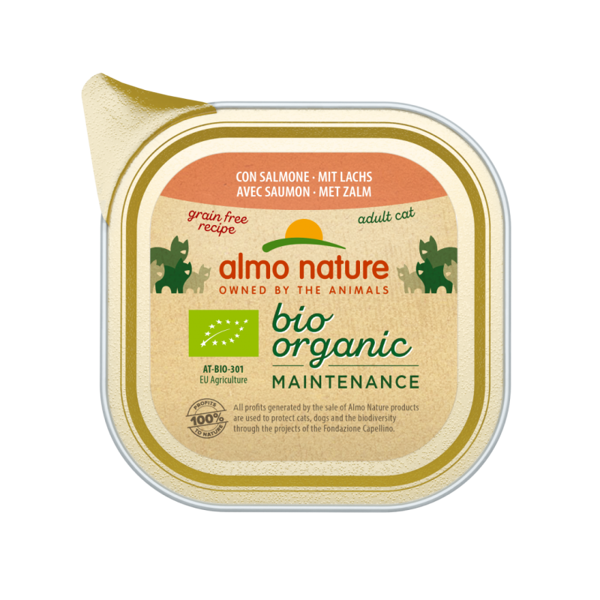 Almo Nature BIO ORGANIC MAINTENANCE laša gaļas pastēte, 85gx6