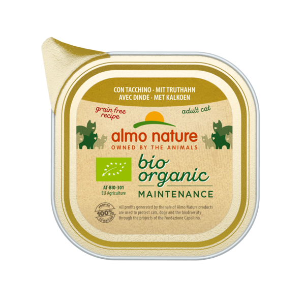 Almo Nature BIO ORGANIC MAINTENANCE tītara gaļas pastēte, 85gx6