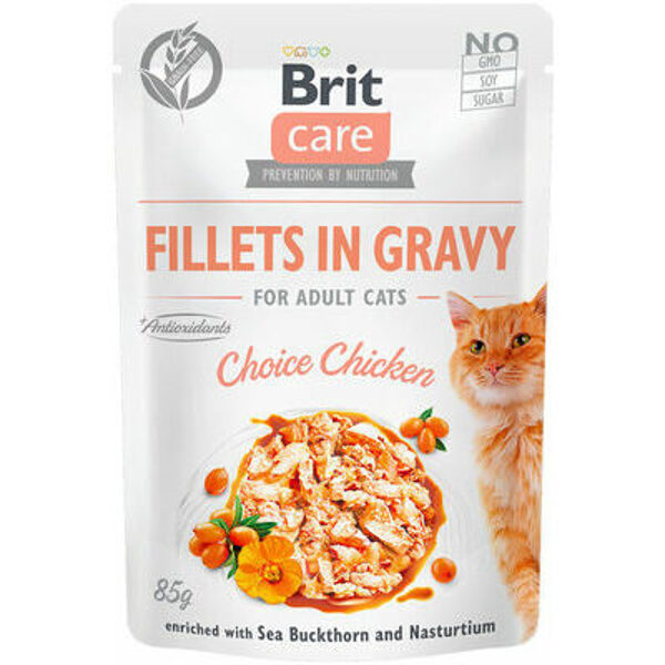 Brit Care Cat Pouch Fillets in Gravy Choice Chicken 85 g