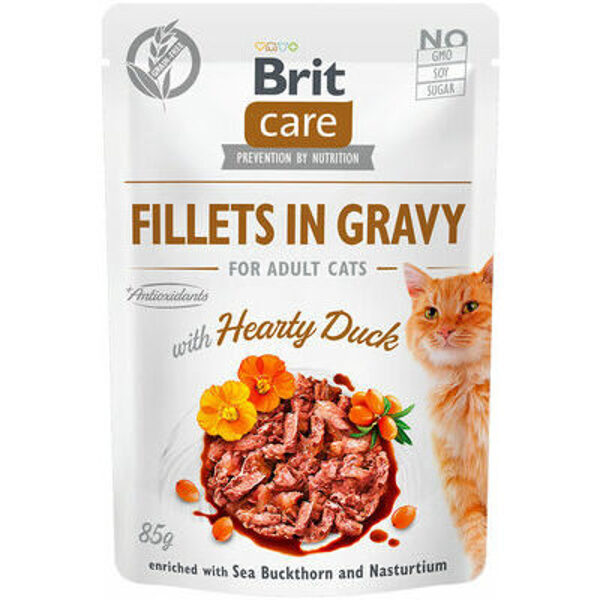 Brit Care Cat Pouch Fillets in Gravy Hearty Duck 85 g