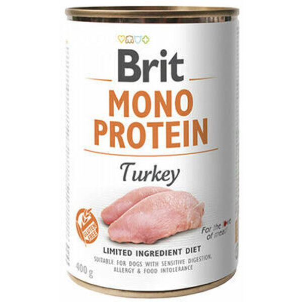 BRIT CARE wet Mono Protein Turkey 400g