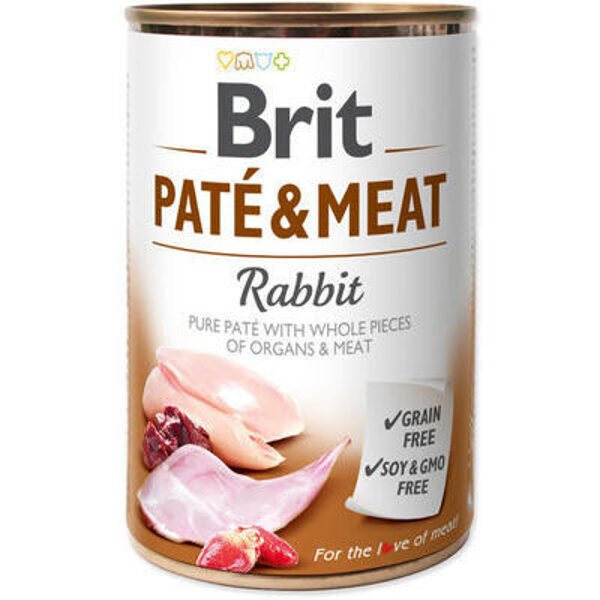 BRIT CARE wet Rabbit Paté & Meat 400 g