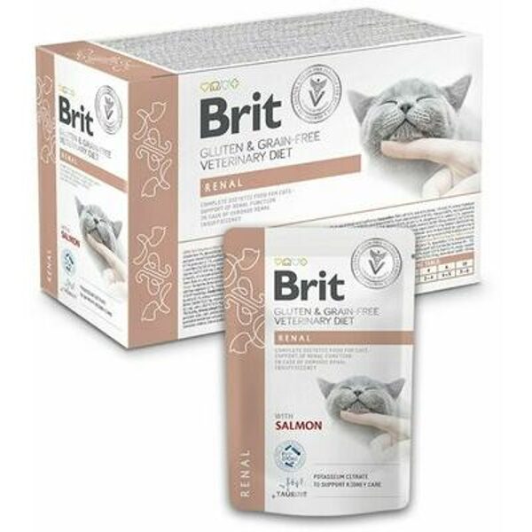  Brit GF Veterinary Diets Cat Pouch Renal 85 g