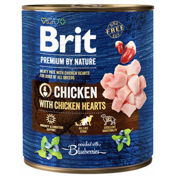Brit Premium by Nature wet Chicken with Hearts 800 g