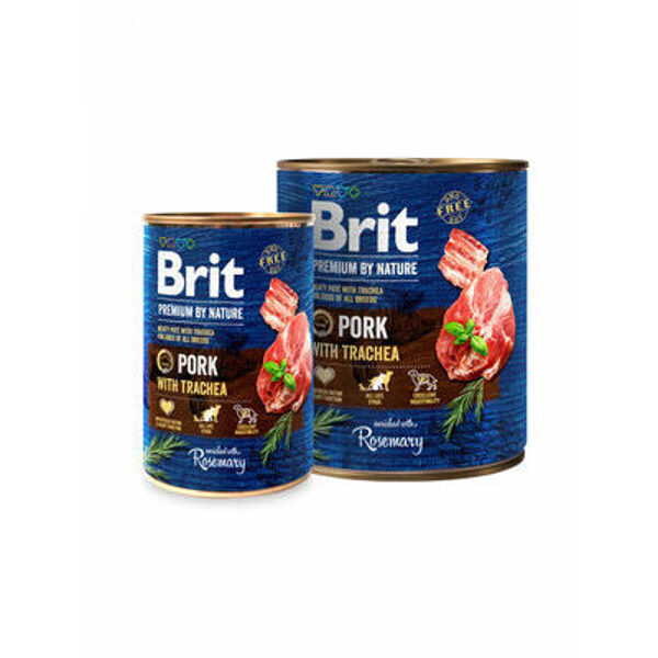 Brit Premium by Nature wet Pork with Trachea 800g