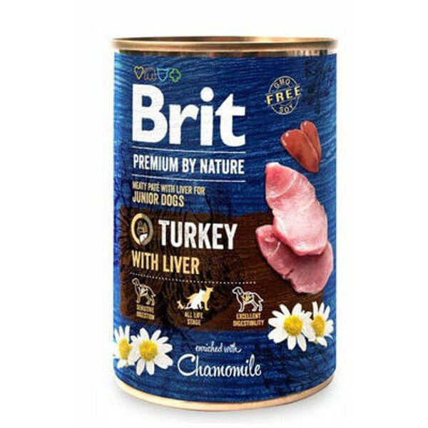 Brit Premium by Nature wet Turkey with Liver 400 g