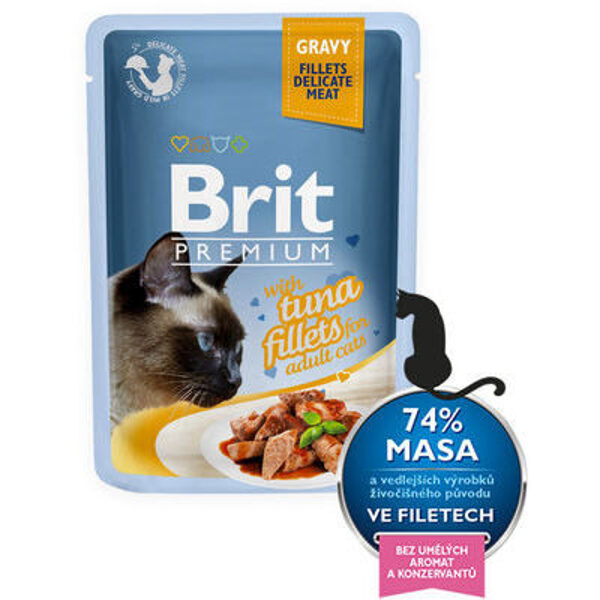 Brit Premium Cat Delicate Fillets in Gravy with Tuna 85 g 