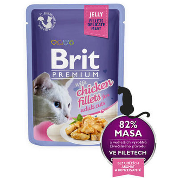 Brit Premium Cat Delicate Fillets in Jelly with Chicken 85 g