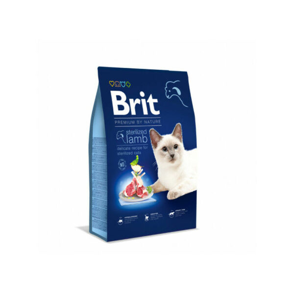 Brit Premium Cat Sterilized Lamb 8 kg