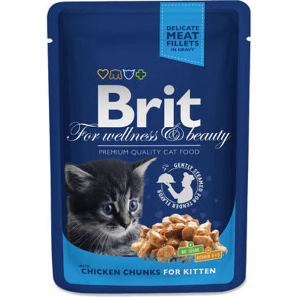 Brit Premium Chicken Chunks Kitten 100 g