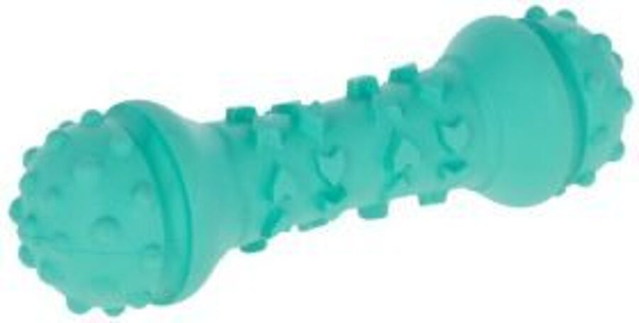 	KERBL ROTAĻL TOYFASTIC HANTELE TIRKĪZA 18X5X5CM /80492