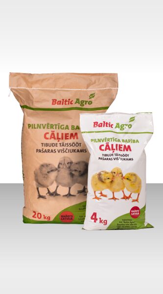 Baltic Agro Cāļiem no 0. līdz 7. nedēļai 4kg