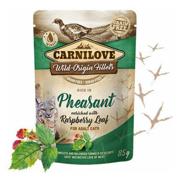 Carnilove Cat Pouch Pheasant Raspberry Leaves 85g