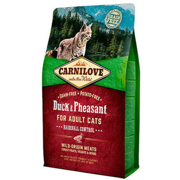 CARNILOVE Duck & Pheasant Adult Cat Hairball Control 2 kg