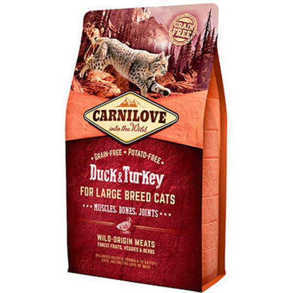 CARNILOVE Duck & Turkey Large Breed Cats 2 kg