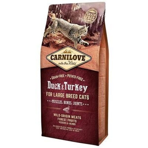 CARNILOVE Duck & Turkey Large Breed Cats 6 kg