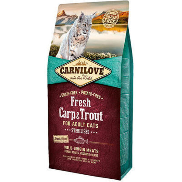CARNILOVE Fresh Carp & Trout Sterilised for Adult 6 kg