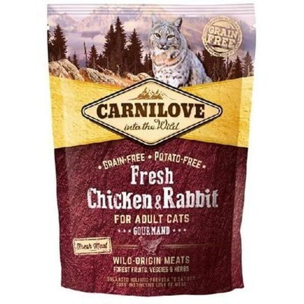 CARNILOVE Fresh Chicken & Rabbit Gourmand for Adult 0,4 kg