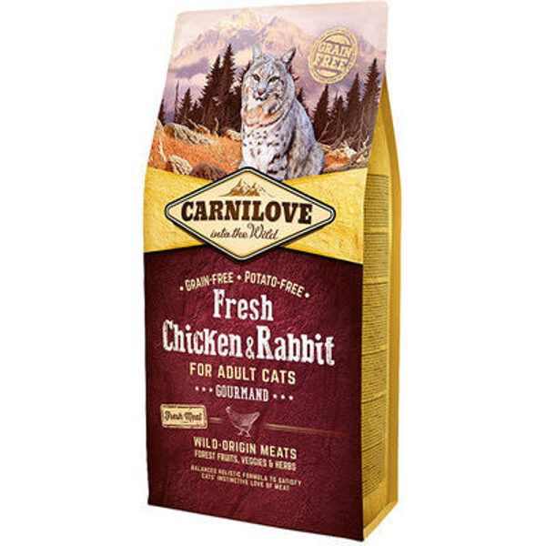 CARNILOVE Fresh Chicken & Rabbit Gourmand for Adult 6 kg