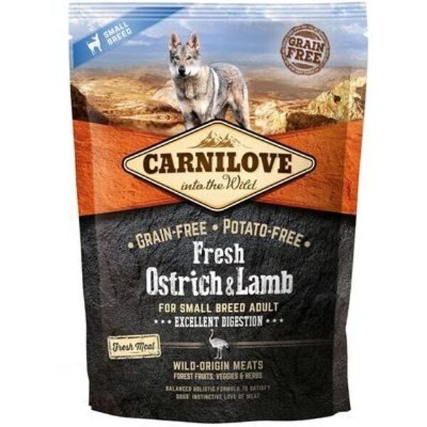 CARNILOVE Fresh Ostrich & Lamb for small breed 1,5 kg
