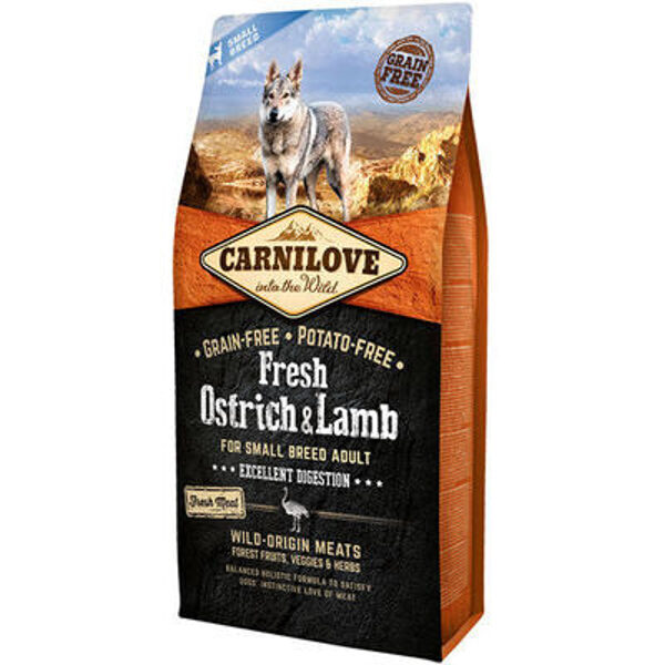 CARNILOVE Fresh Ostrich & Lamb for small breed 6 kg