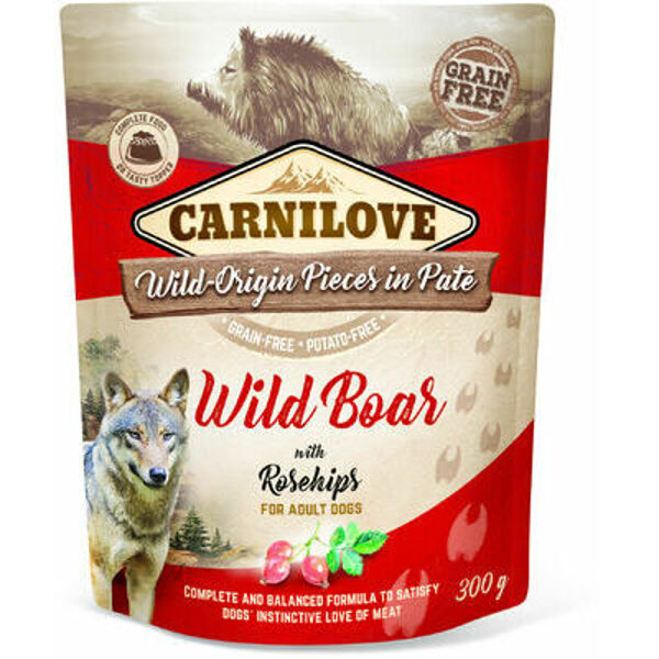 CARNILOVE Pate Wild Boar with Rosehips 300 g