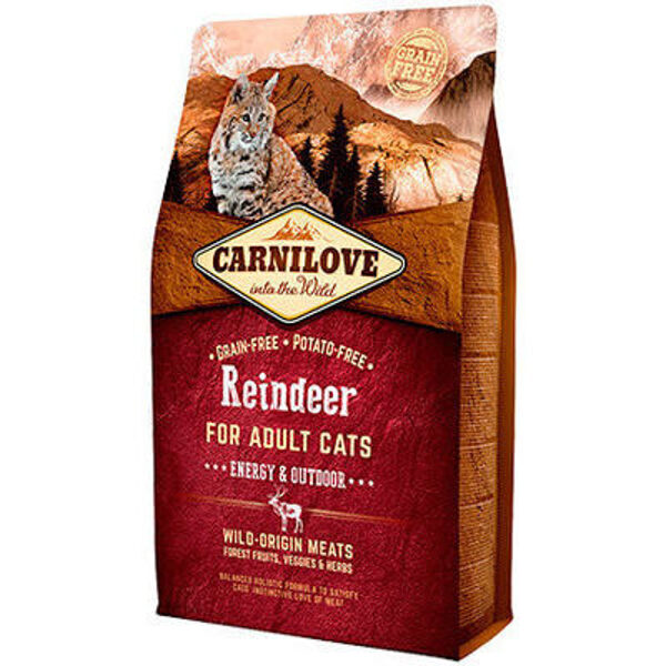 CARNILOVE Reindeer Adult Cat Energy & Outdoor 2 kg