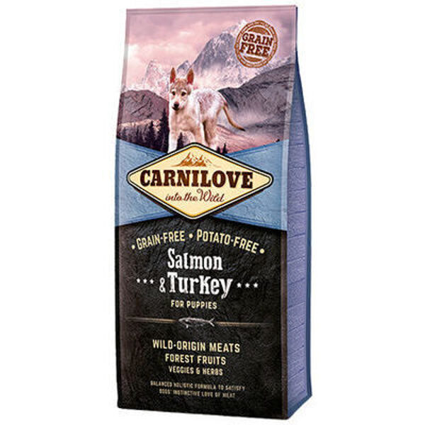 CARNILOVE Salmon & Turkey Puppy 12kg