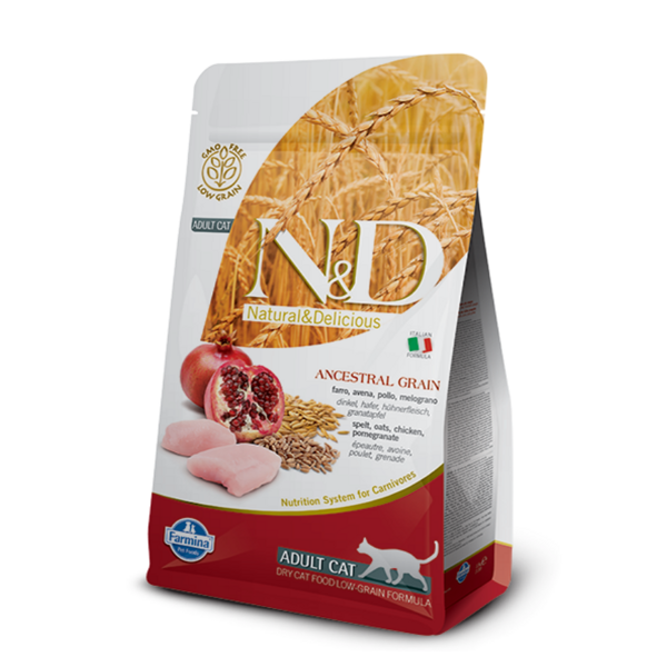 N&D CAT ANCESTRAL GRAIN CHICKEN POMEGRANATE 1.5kg