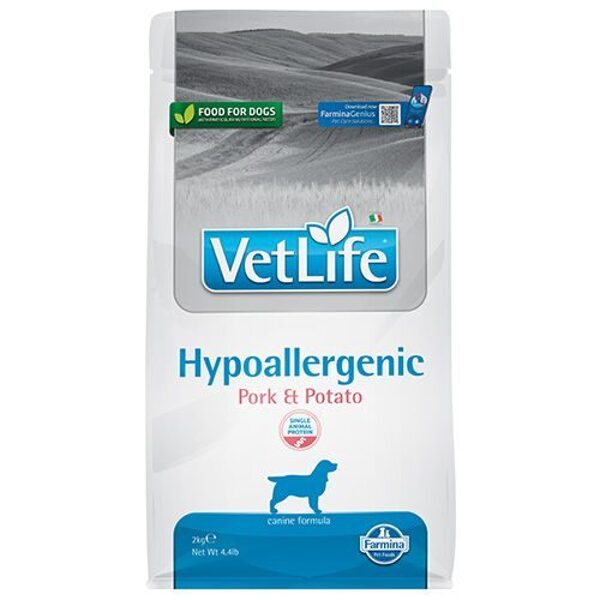 VET LIFE DOG HYPOALLERGENIC PORK & POTATO 12KG