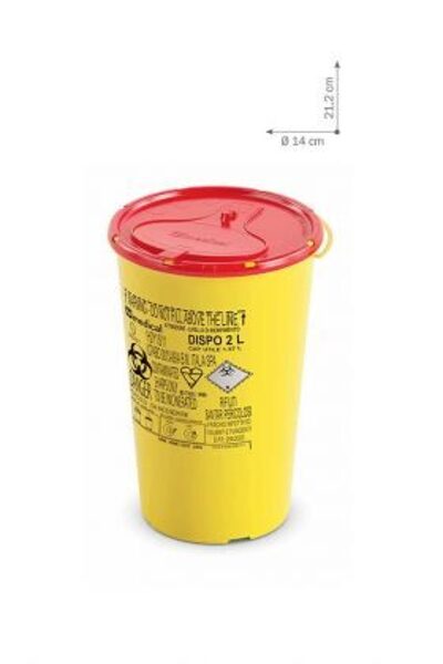 KONTEINERS ASO PRIEKŠMETU SAVĀKŠANAI 2L DISPO