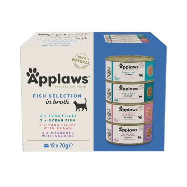 APPLAWS KAĶU KONS IZLASE ZIVS 70g x 12gab