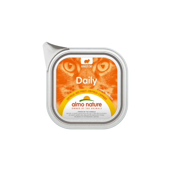 Almo Nature DAILY pastēte ar vistu, 100gx6