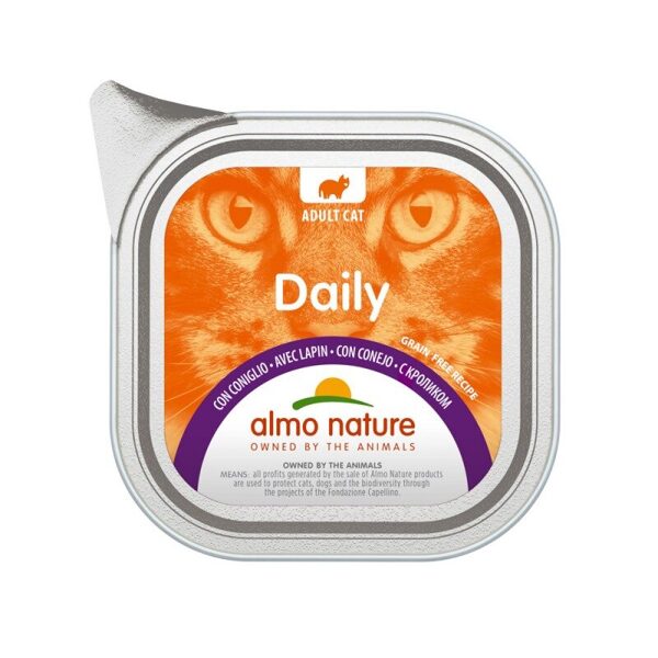 Almo Nature DAILY pastēte ar trusi, 100gx6