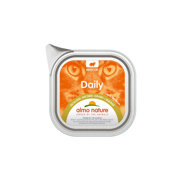 Almo Nature DAILY pastēte ar tītaru, 100gx6