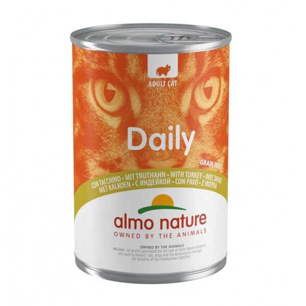 Almo Nature DAILY ar tītara gaļu, 400gx6