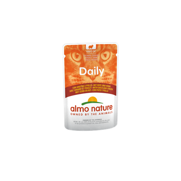 Almo Nature DAILY vista un pīle, 70gx6