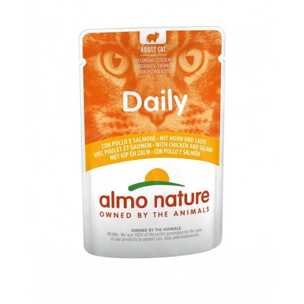 Almo Nature DAILY vista un lasis, 70gx6