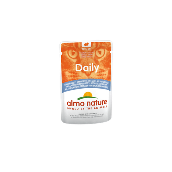 Almo Nature DAILY menca un garneles, 70gx6