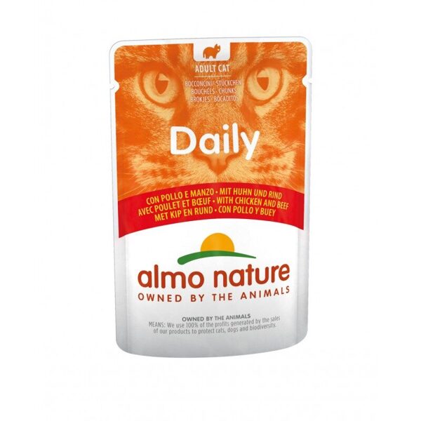 Almo Nature DAILY vista un liellops, 70gx6