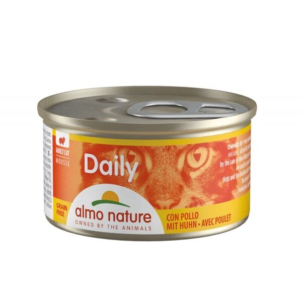 Almo Nature DAILY gaisīga pastēte ar vistu, 85gx6