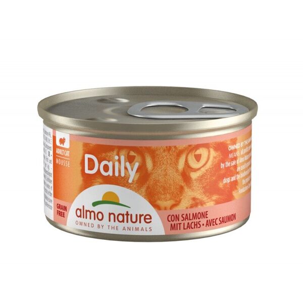 Almo Nature DAILY gaisīga pastēte ar lasi, 85gx6